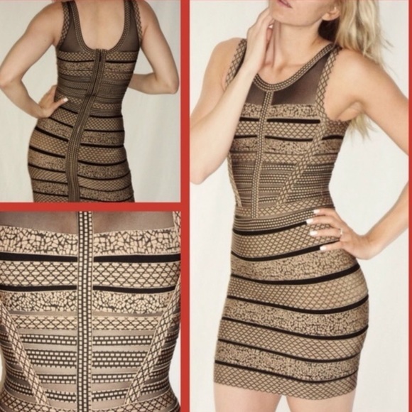 Gracia Bodycon Bandage Dress - Picture 2 of 10